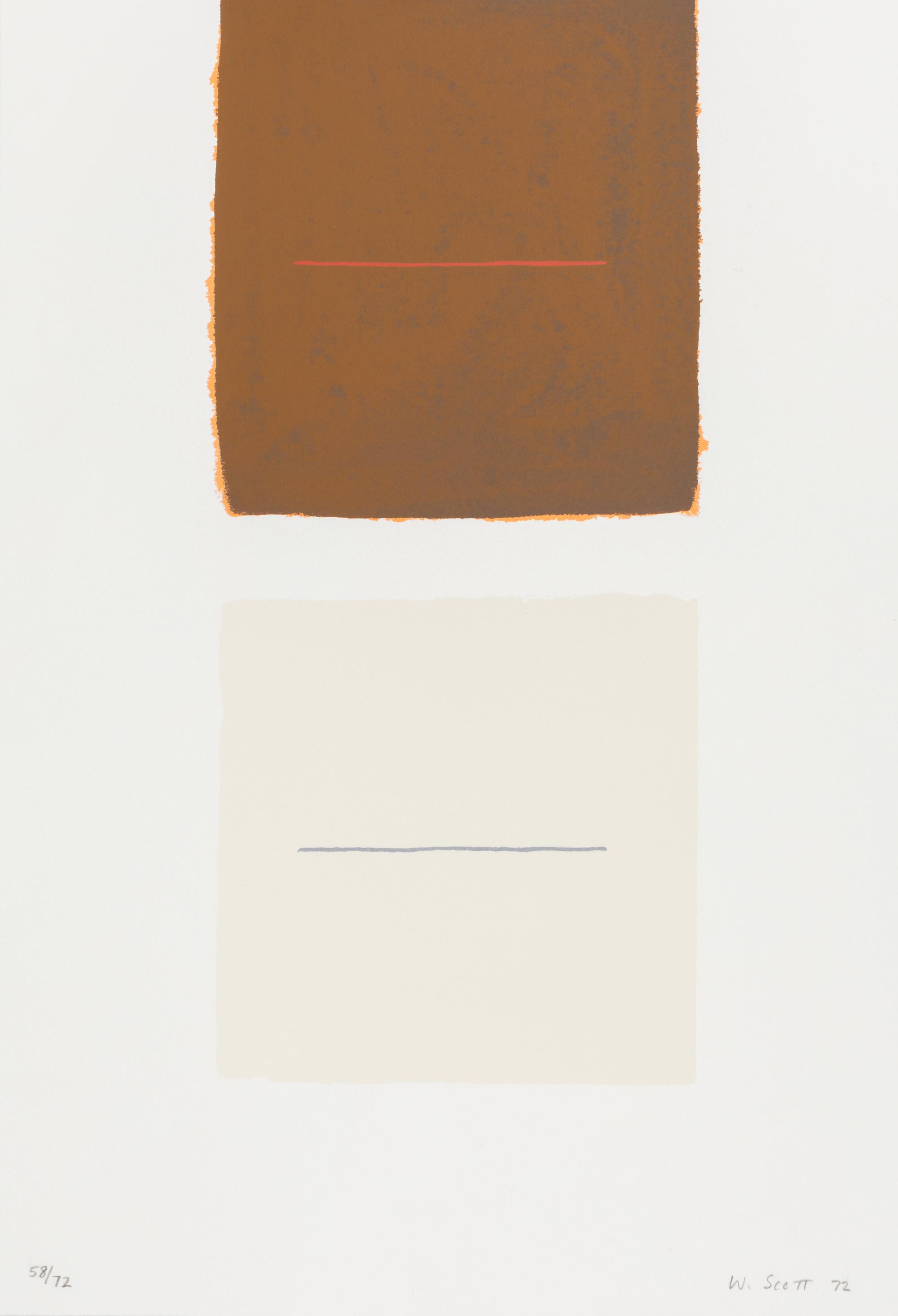 William Scott, (British, 1913-1989), A pair of works from A Poem for Alexander, 1972