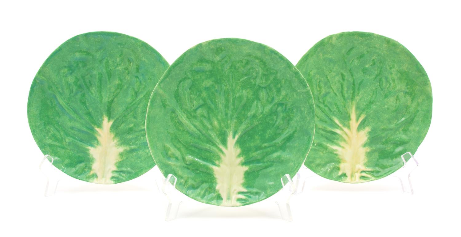 A Set of Twelve Dodie Thayer Lettuceware Salad Plates — 20TH CENTURY