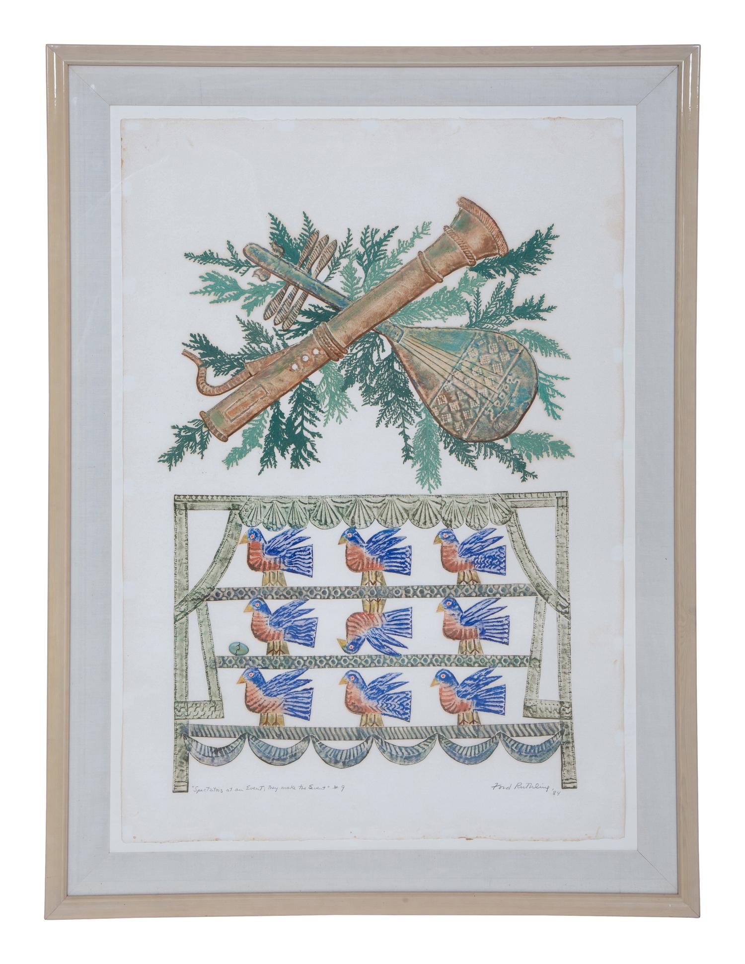 A Group of Six Color Lithographs by Ford Ruthling (American, 1933-2015)