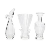 Three Steuben Glass Vases