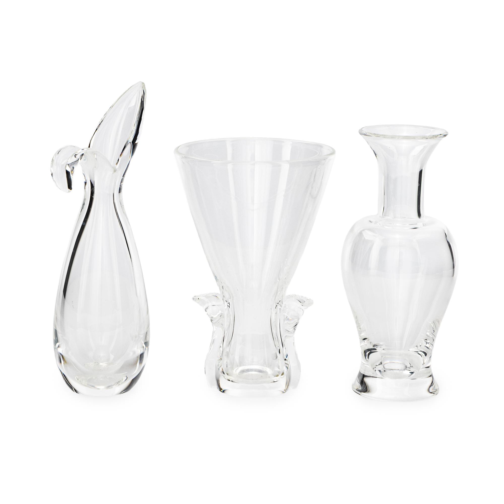 Three Steuben Glass Vases