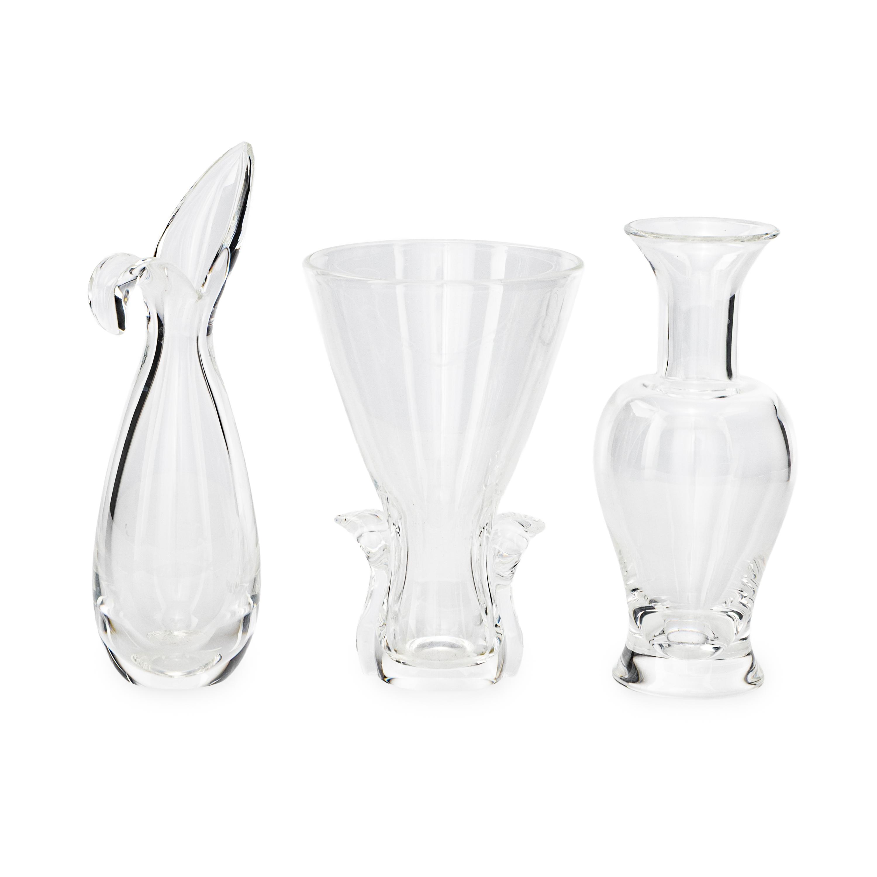Three Steuben Glass Vases