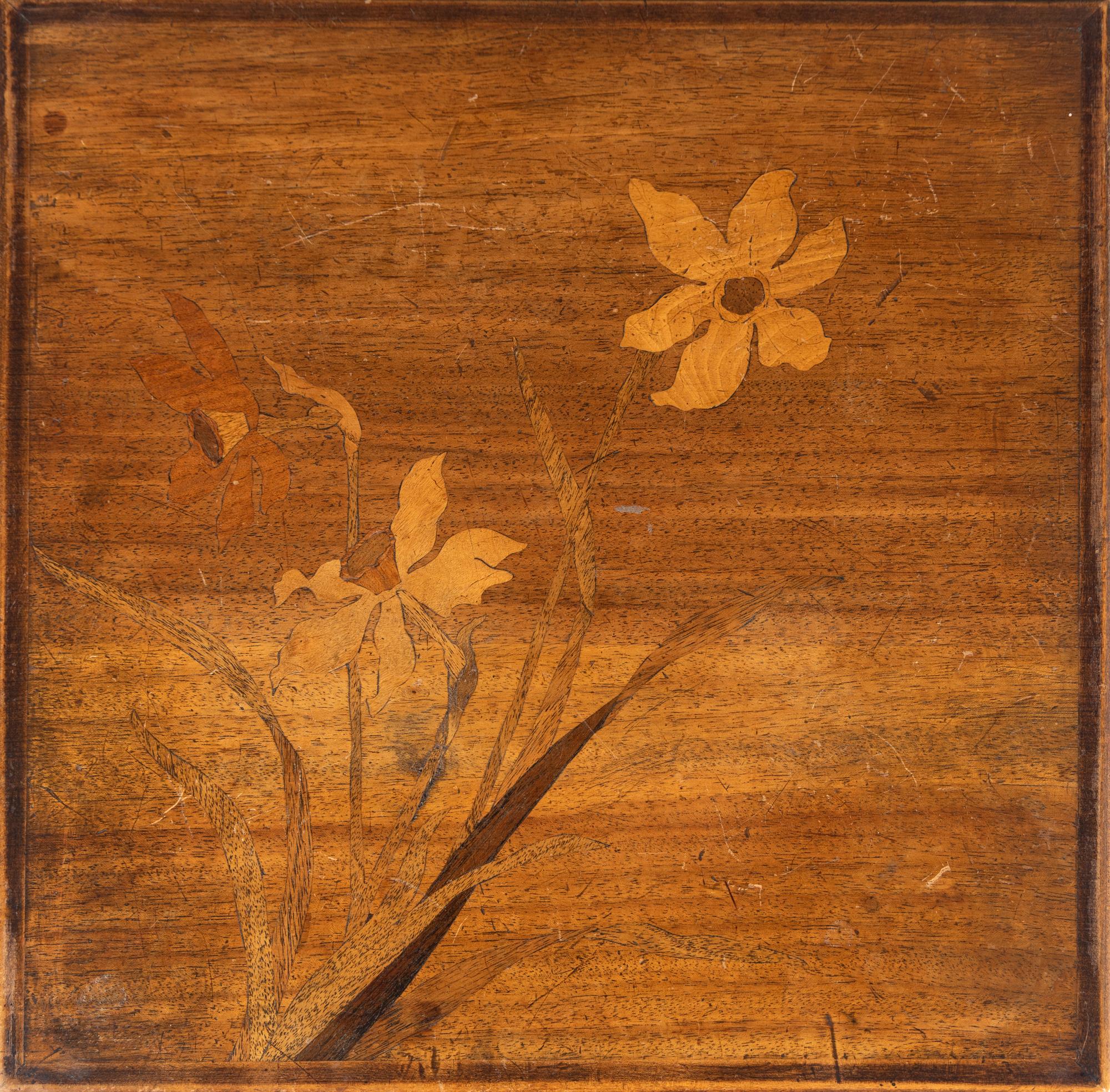 Set of Four Inlaid Nesting Tables