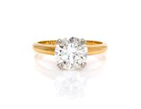 A 1.74 Carat Round Brilliant Cut Diamond, 1.90 dwts.