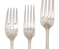 An Austro-Hungarian Silver Flatware Service