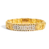 DIAMOND AND YELLOW GOLD 'GEORGE' BRACELET