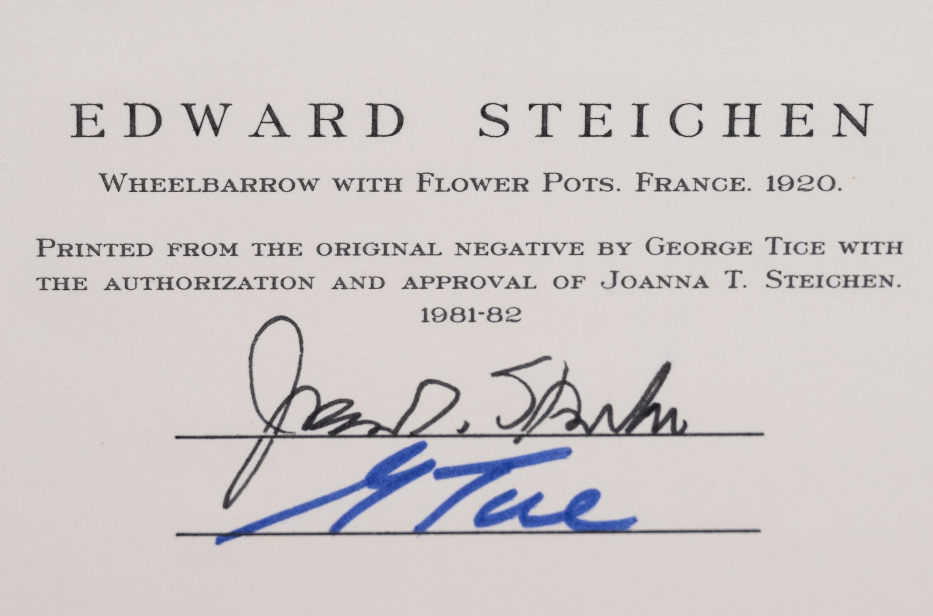 A group of twenty-one photographs (from Twenty-five Photographs printed by George Tice with labels signed by George Tice and Joanna Steichen)