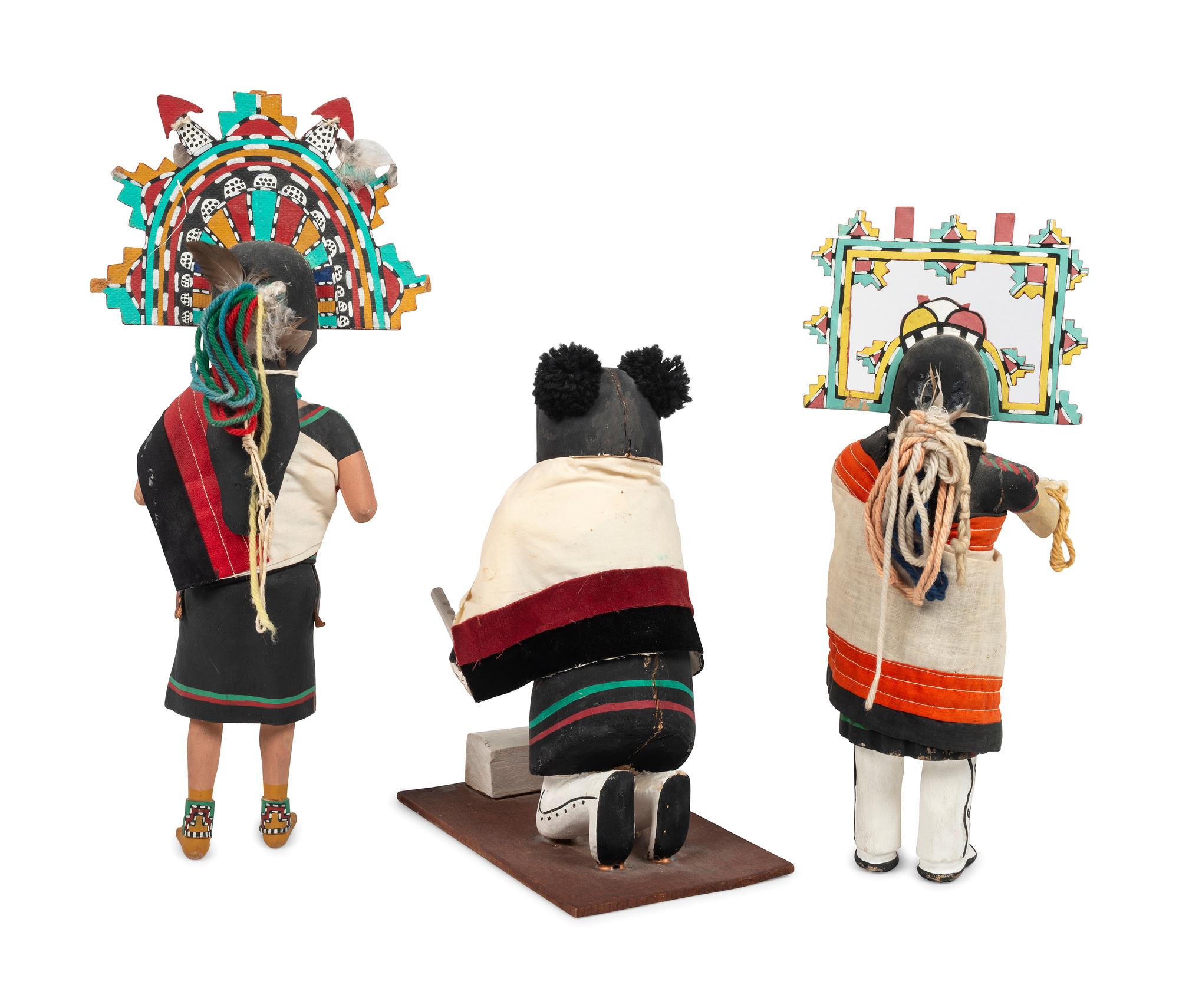 Trio of Hopi Katsinas