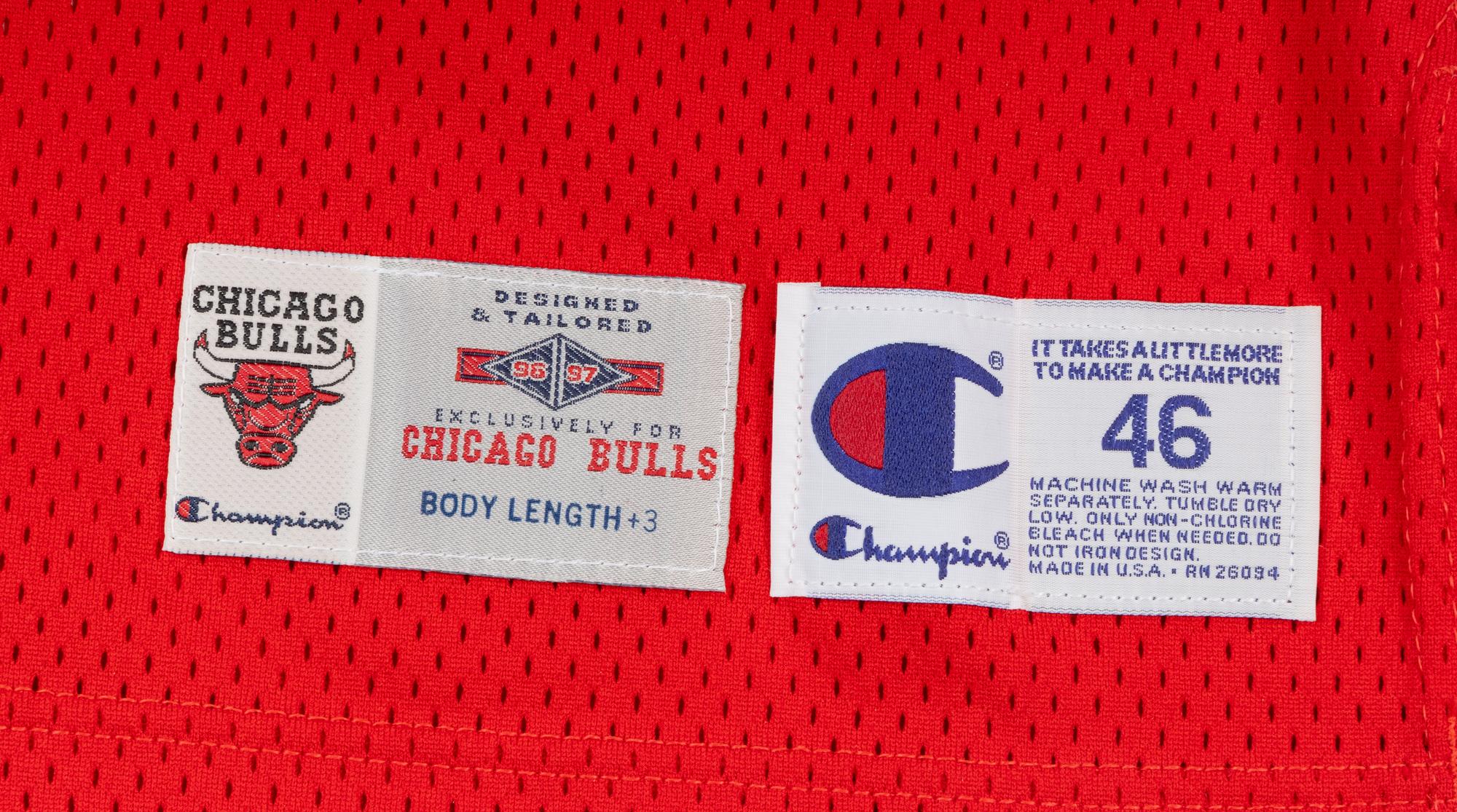 A 1996-97 Michael Jordan Chicago Bulls Game Issued Road Jersey