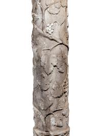 A Continental Relief Carved Marble Column
