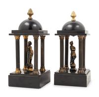 A Pair of Victorian Portico-Form Ornaments