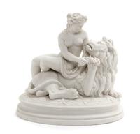 A Bevington Parian Figural Group Height 10 inches. — 19TH CENTURY