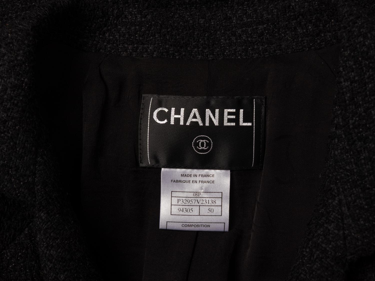 Chanel, Black Tweed Jacket