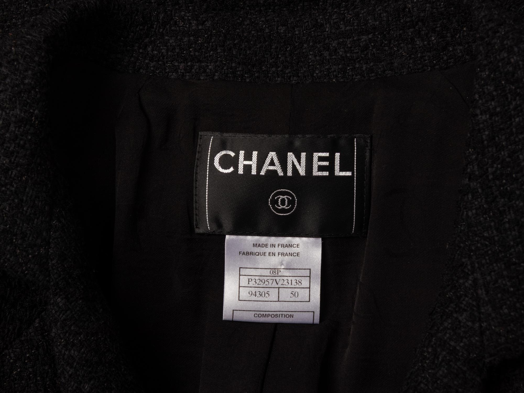 Chanel, Black Tweed Jacket