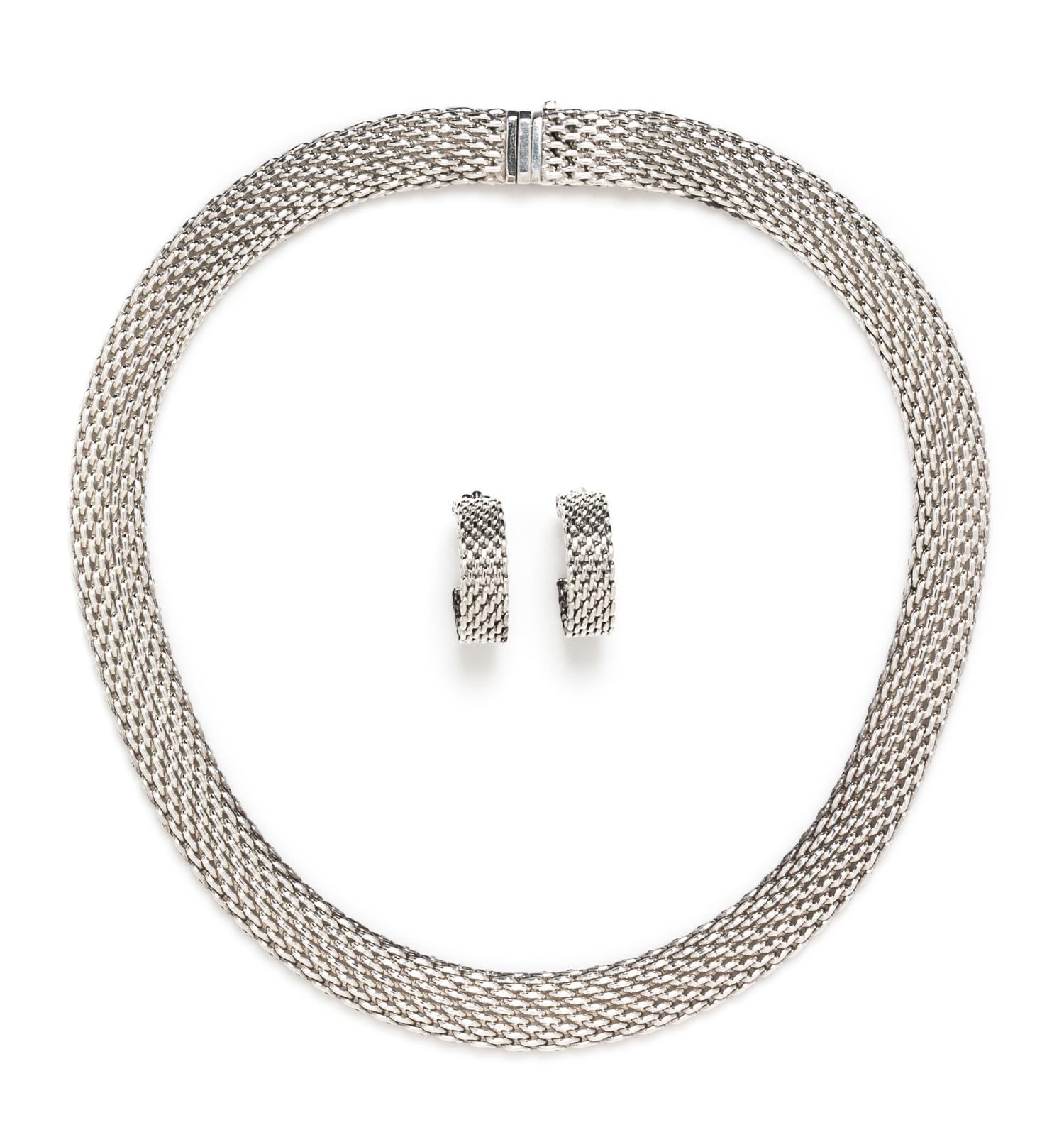 A Sterling Silver "Somerset" Demi Parure, Tiffany & Co., 61.50 dwts