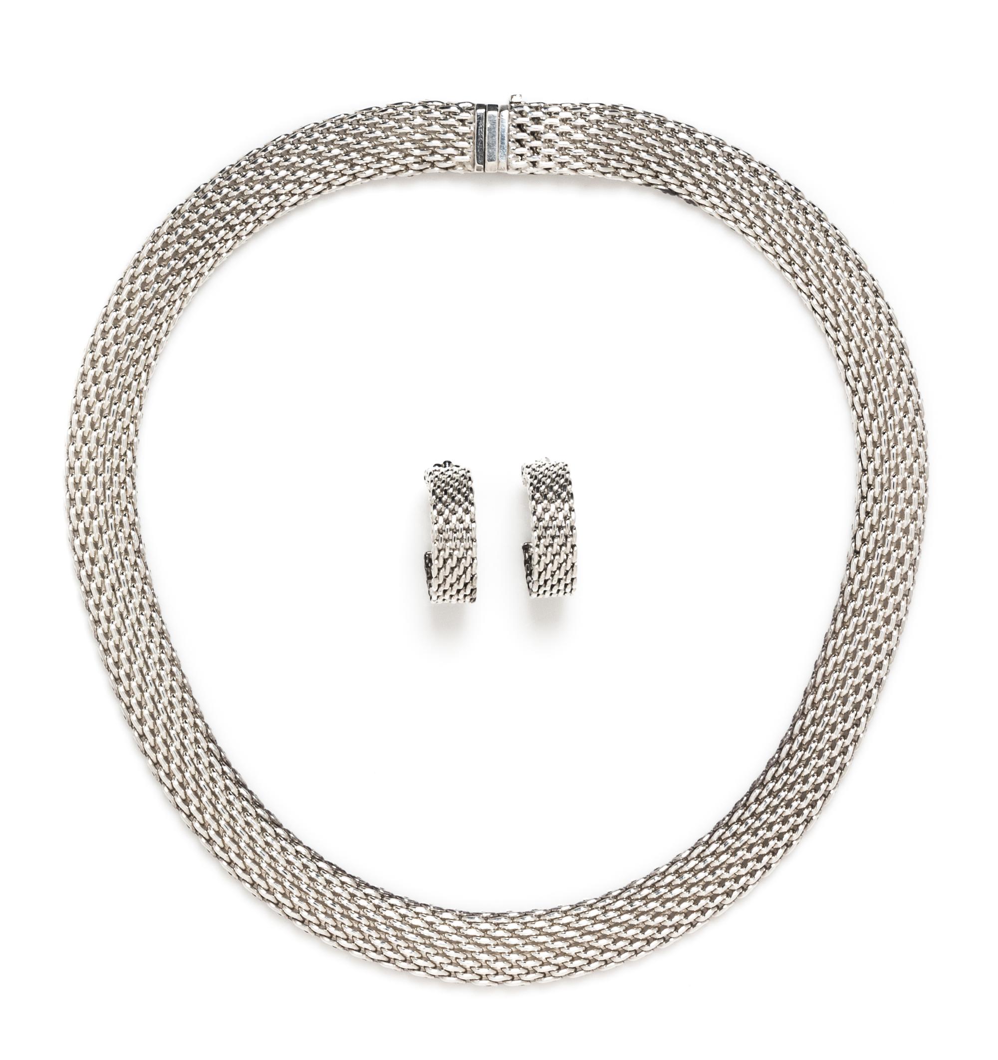 A Sterling Silver "Somerset" Demi Parure, Tiffany & Co., 61.50 dwts