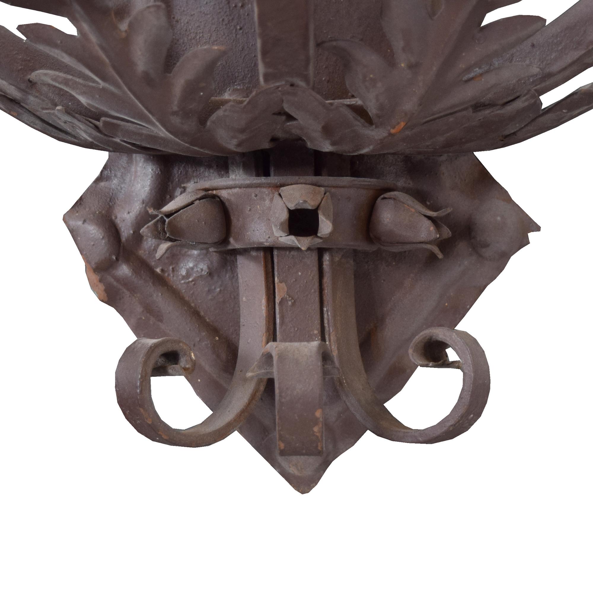 A Wrought Iron Sconce 17.5" W x 11" D x 19" H — Argentina, Circa 1920
