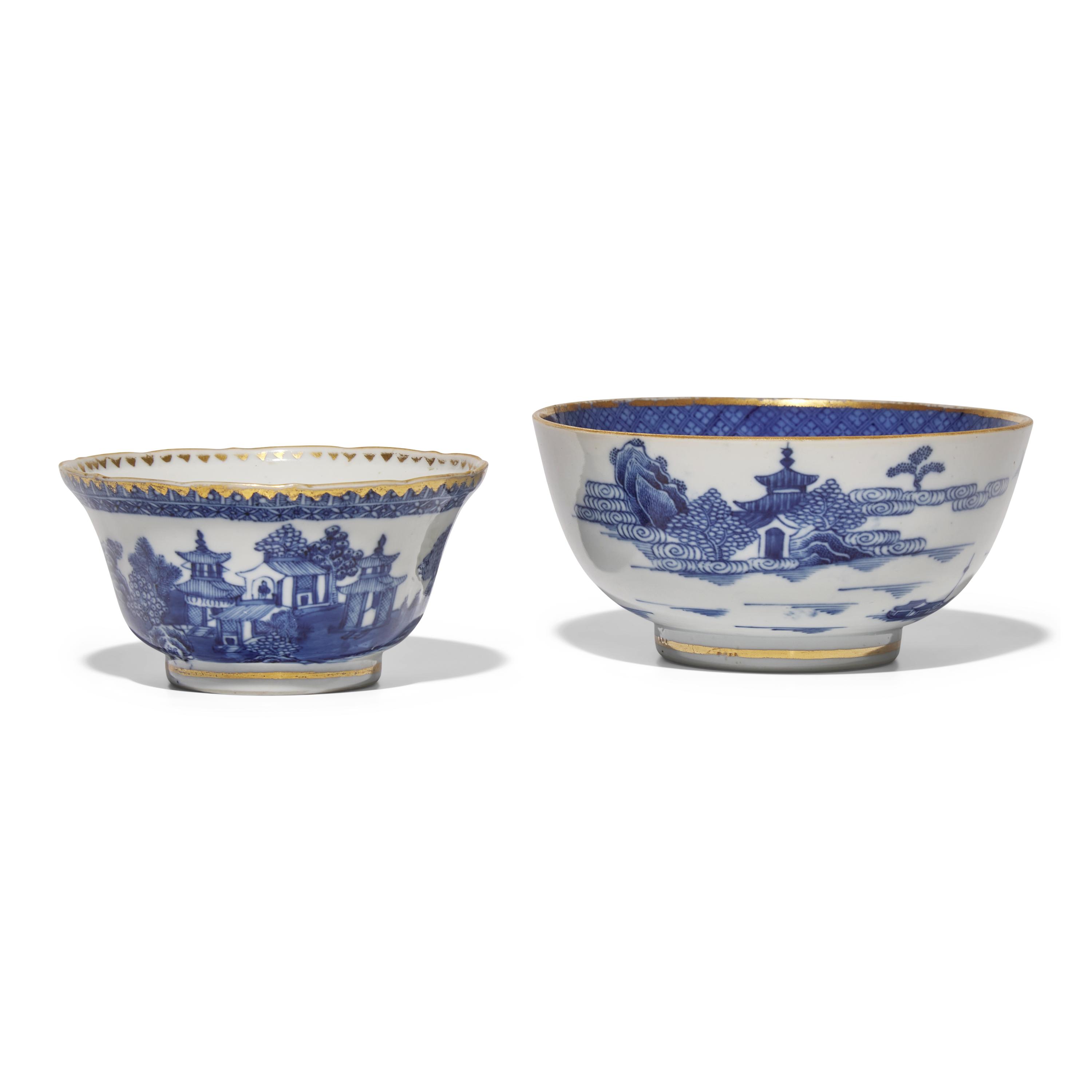 A Group of Ten Chinese Export Porcelain Nanking Tablewares