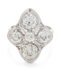A Platinum and Diamond Ring,