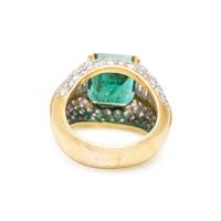 EMERALD AND DIAMOND RING