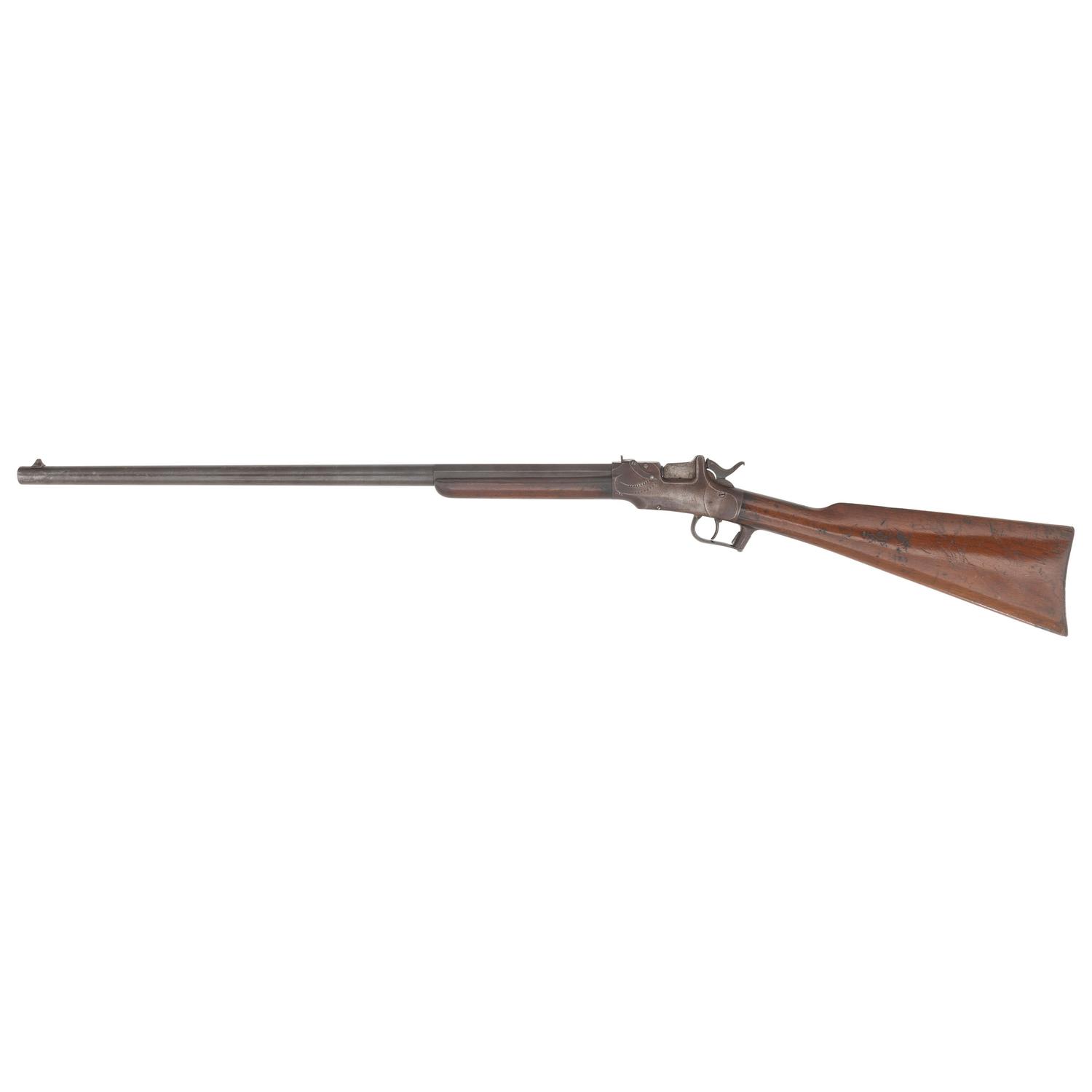 Allen & Wheelock Drop Breech Rifle with Patent Adjustable Rear Sight