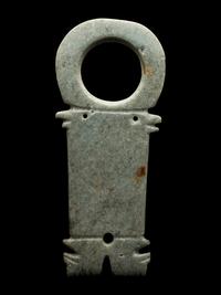 A Costa Rican Jade Figural Pendant
