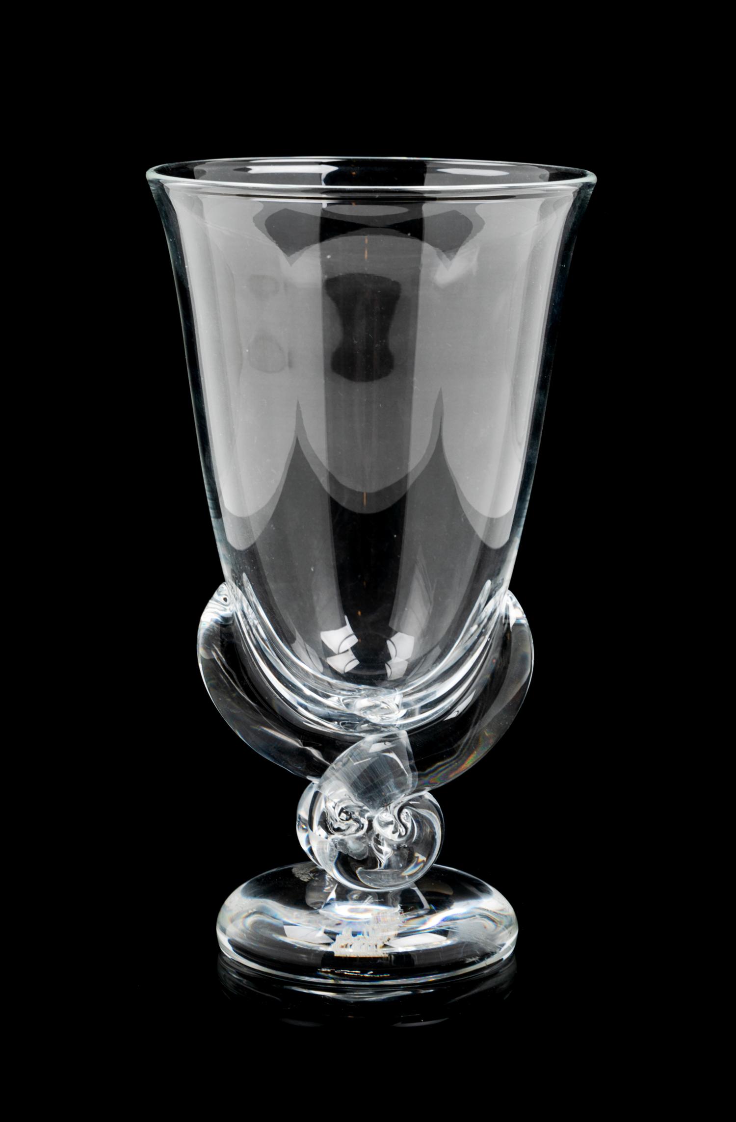 A Steuben Glass Vase Height 8 1/2 inches. — MID TO LATE 20TH CENTURY
