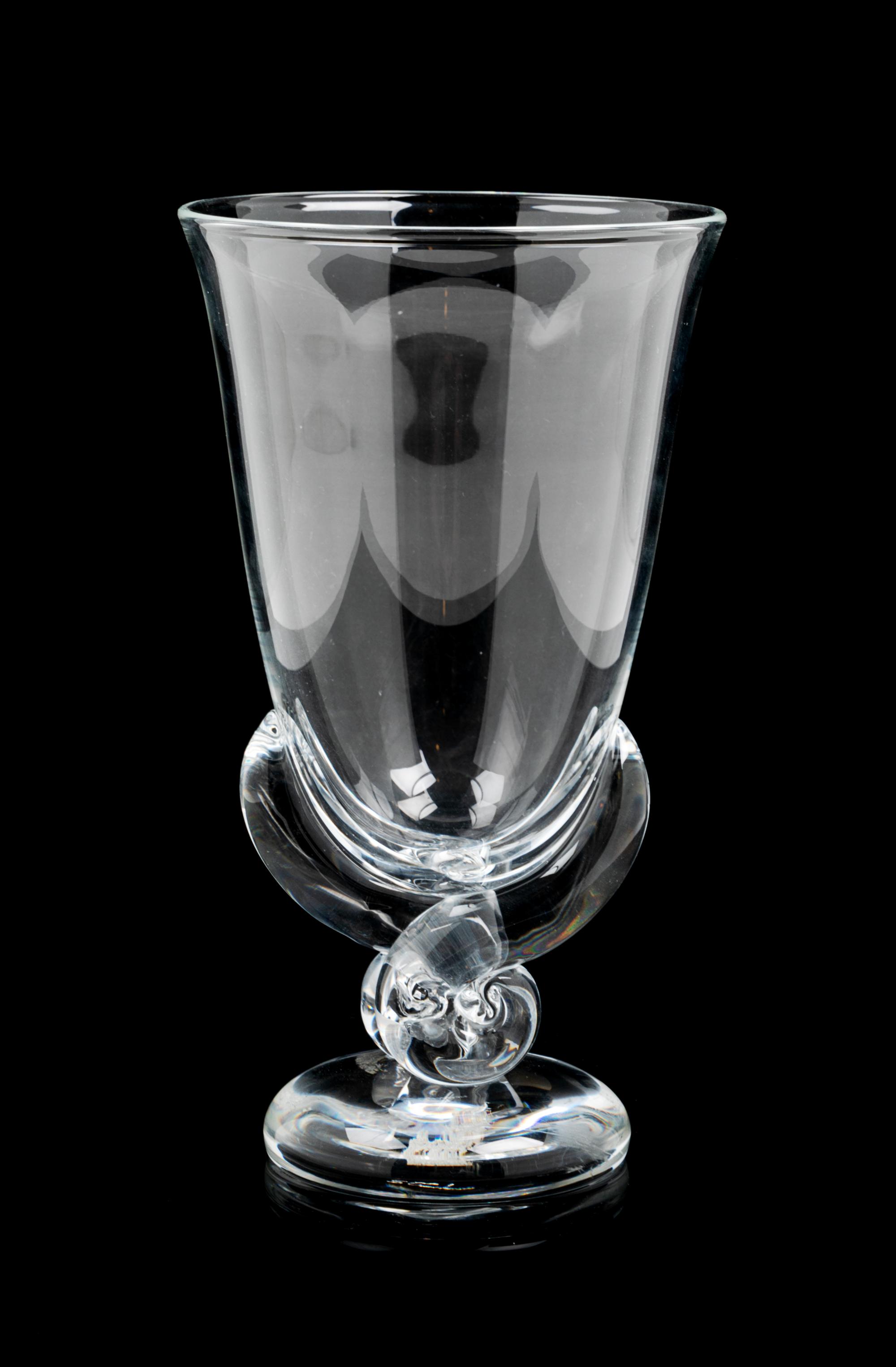 A Steuben Glass Vase Height 8 1/2 inches. — MID TO LATE 20TH CENTURY