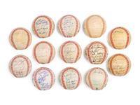 A Large Group of Assorted 1970s-2000s San Diego Padres Team Signed Autograph Baseballs