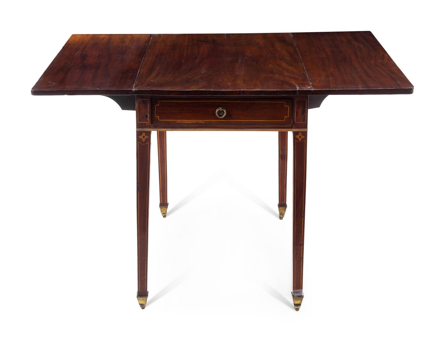 An English Mahogany Drop-Leaf Table
