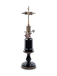 A French Glass Table Lamp