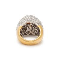 TOPAZ AND DIAMOND RING