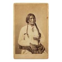 Gardner, Alexander (1821-1882). Boudoir card of Big Foot, Oglala taken in Washington, D.C., 1872.