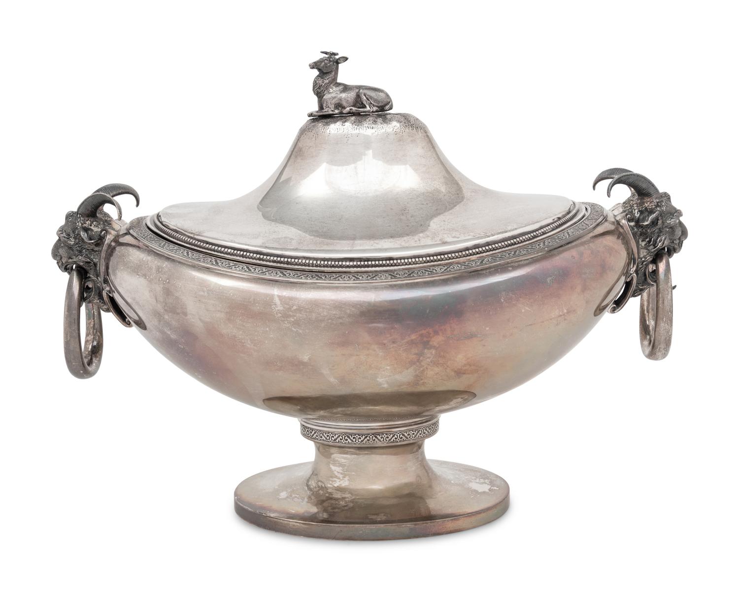 An American Silver Covered Tureen