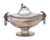 An American Silver Covered Tureen