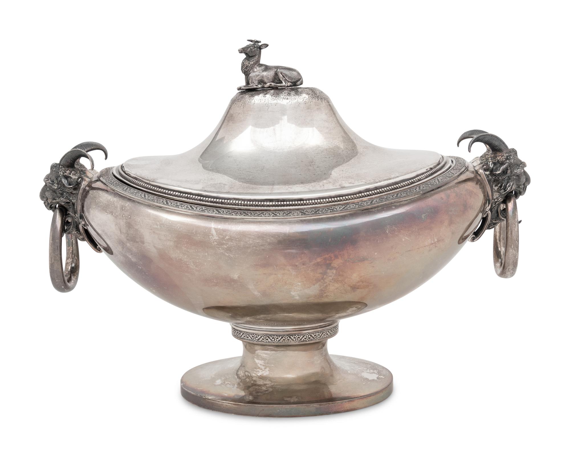 An American Silver Covered Tureen