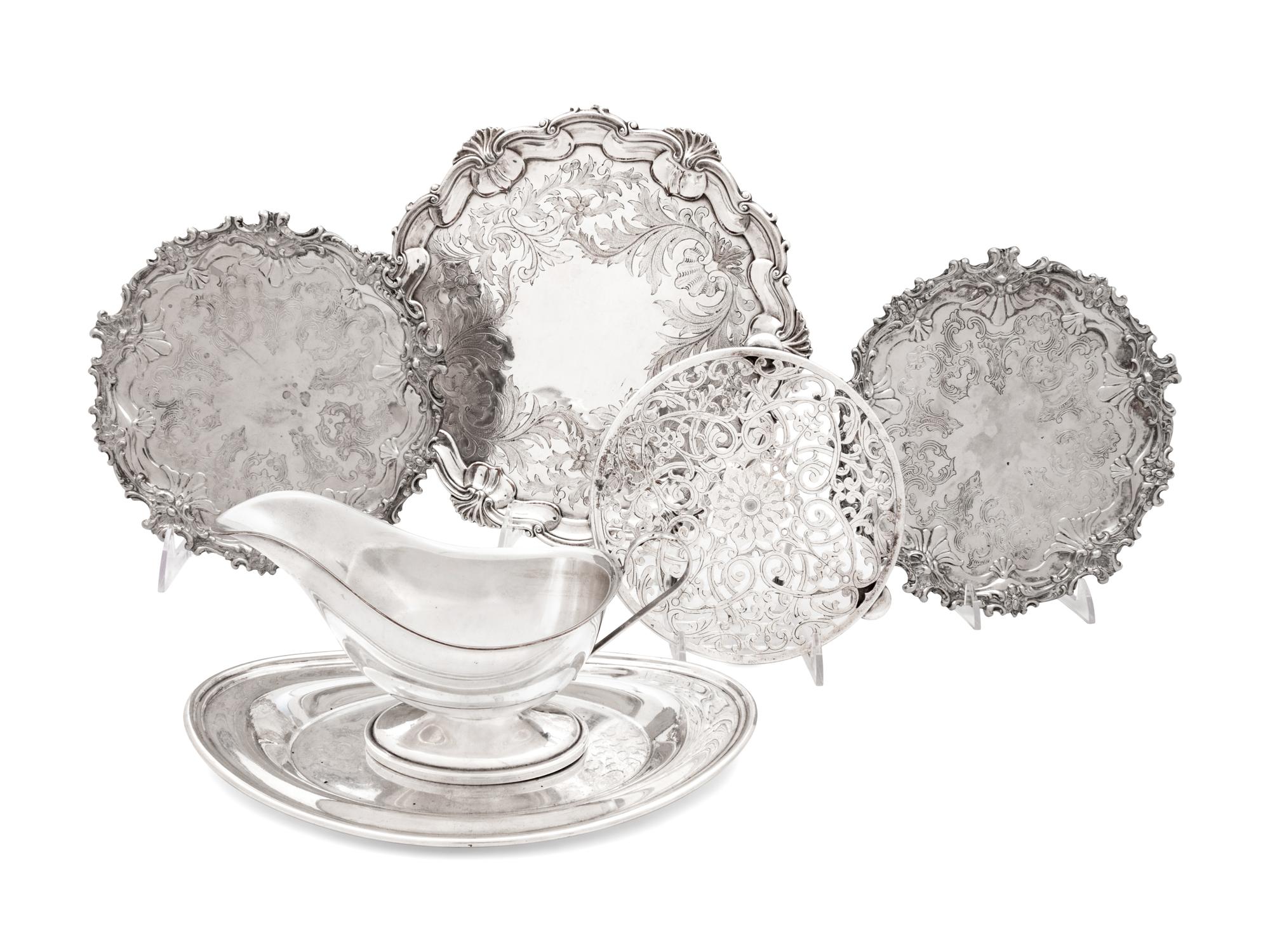 A Collection of Silver-Plate Table Articles