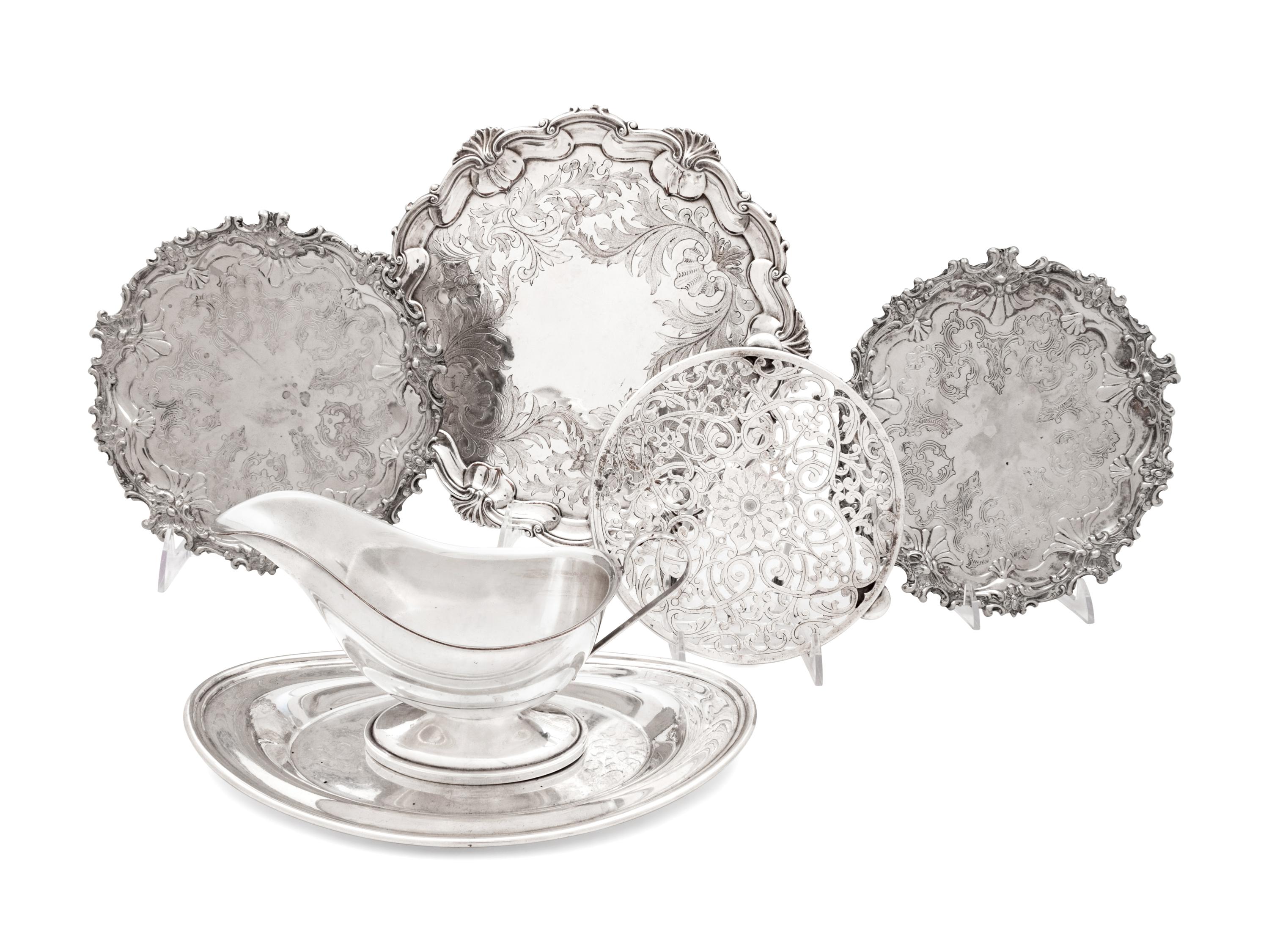 A Collection of Silver-Plate Table Articles