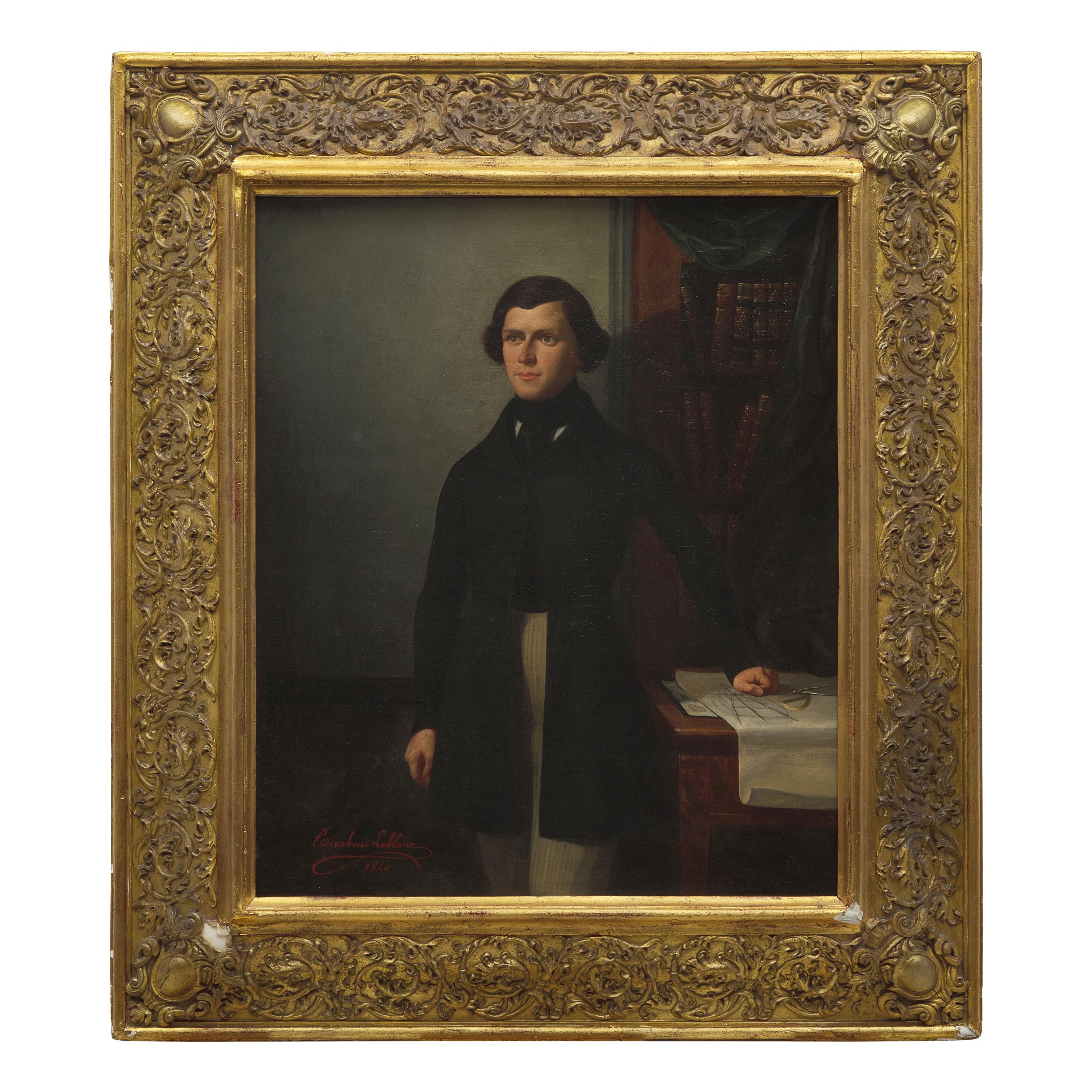 Louis Gabriel Bourbon-Leblanc (French, 1813-1902) — Portrait of a Gentleman, 1840
