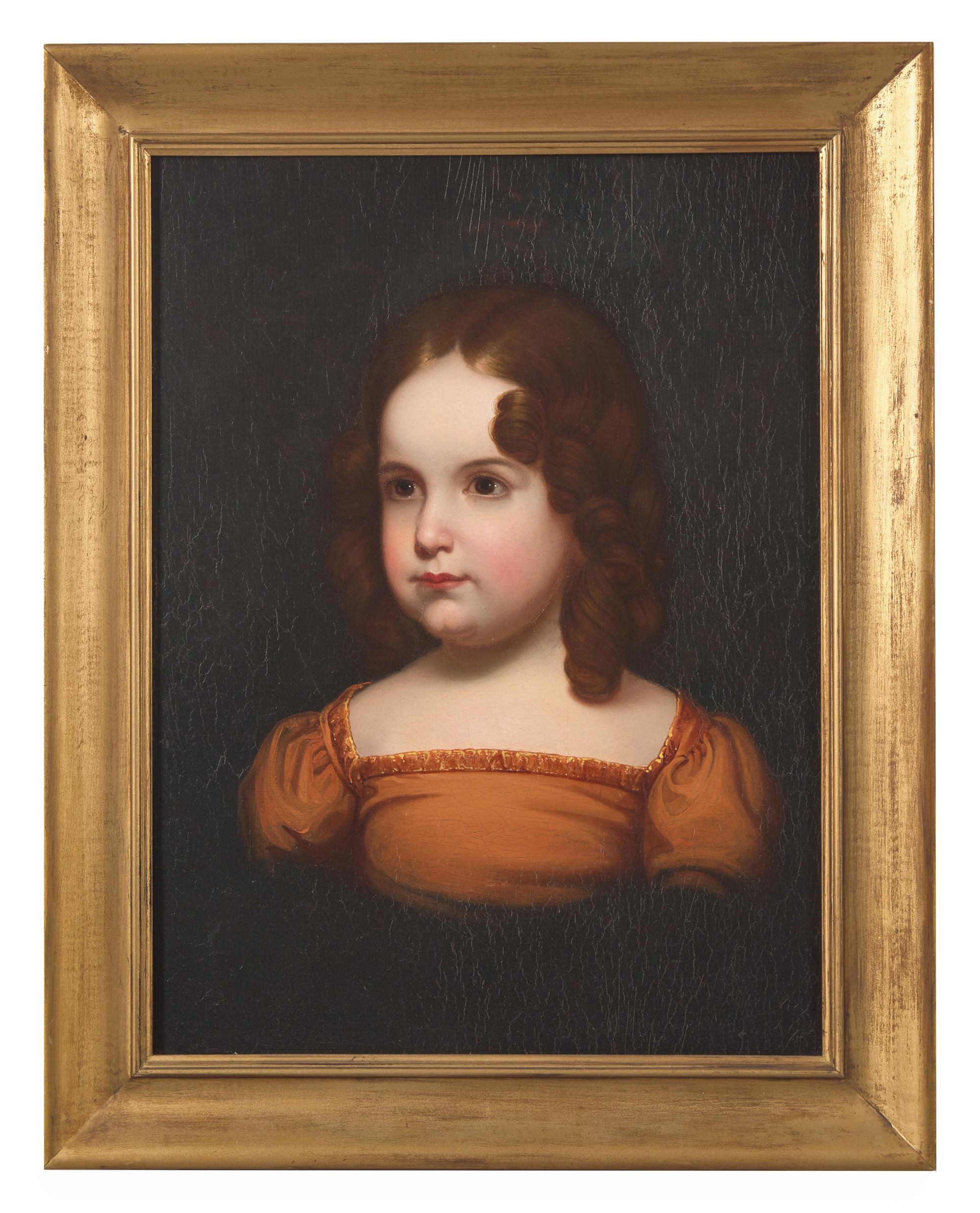 Rembrandt Peale (1778-1860), Portrait of Elmira Fiske (1823-1895), Dated “1828”
