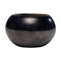 Small Blackware Pottery Bowl, with Gun Metal Finish