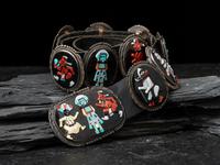 Mosaic Inlay Katsina Concha Belt