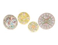 Six Chinese Famille Rose Porcelain Plates