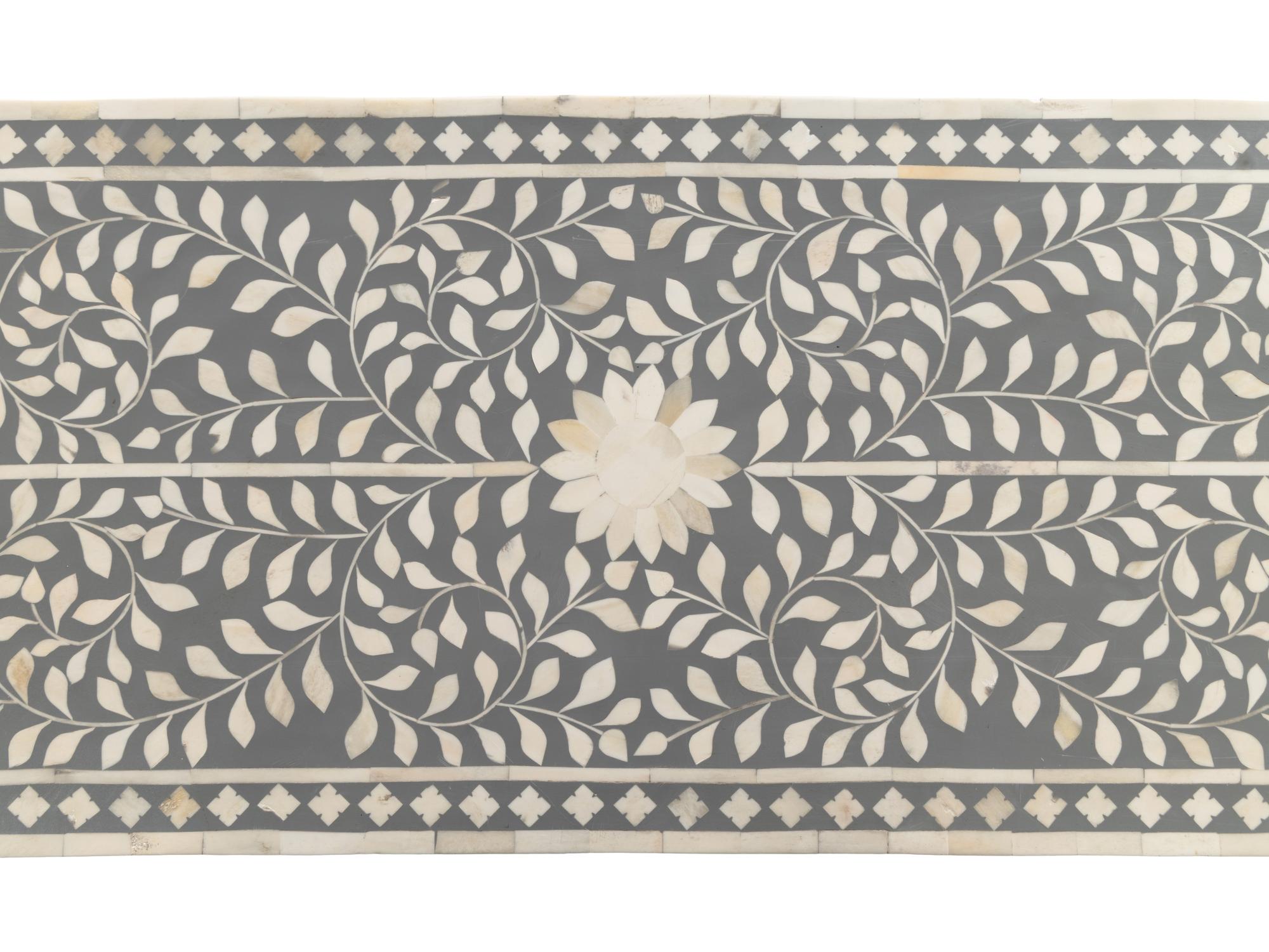 An Anglo-Indian Bone Inlaid Console Cabinet