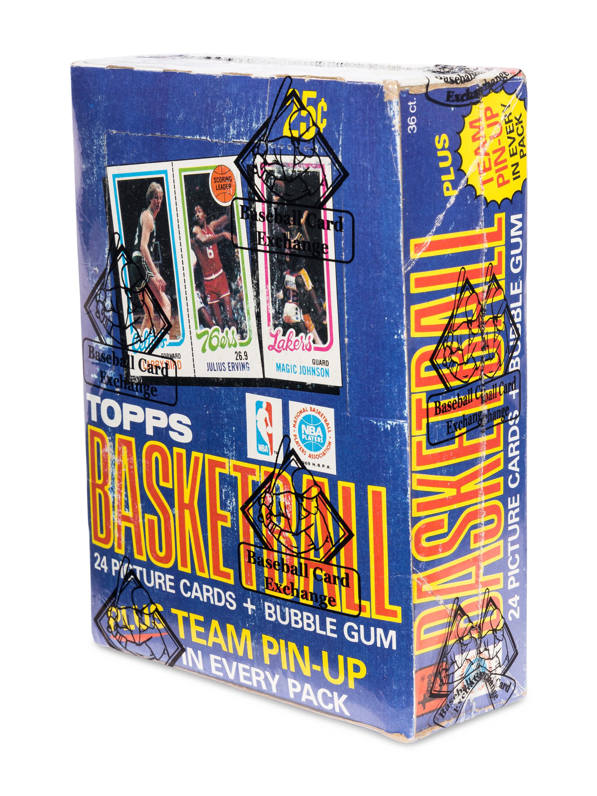 An Unopened Box of 1980 Topps Basketball Cards (36 Packs) BBCE Authenticated (Possible Magic Johnson/Larry Bird Rookie Cards)