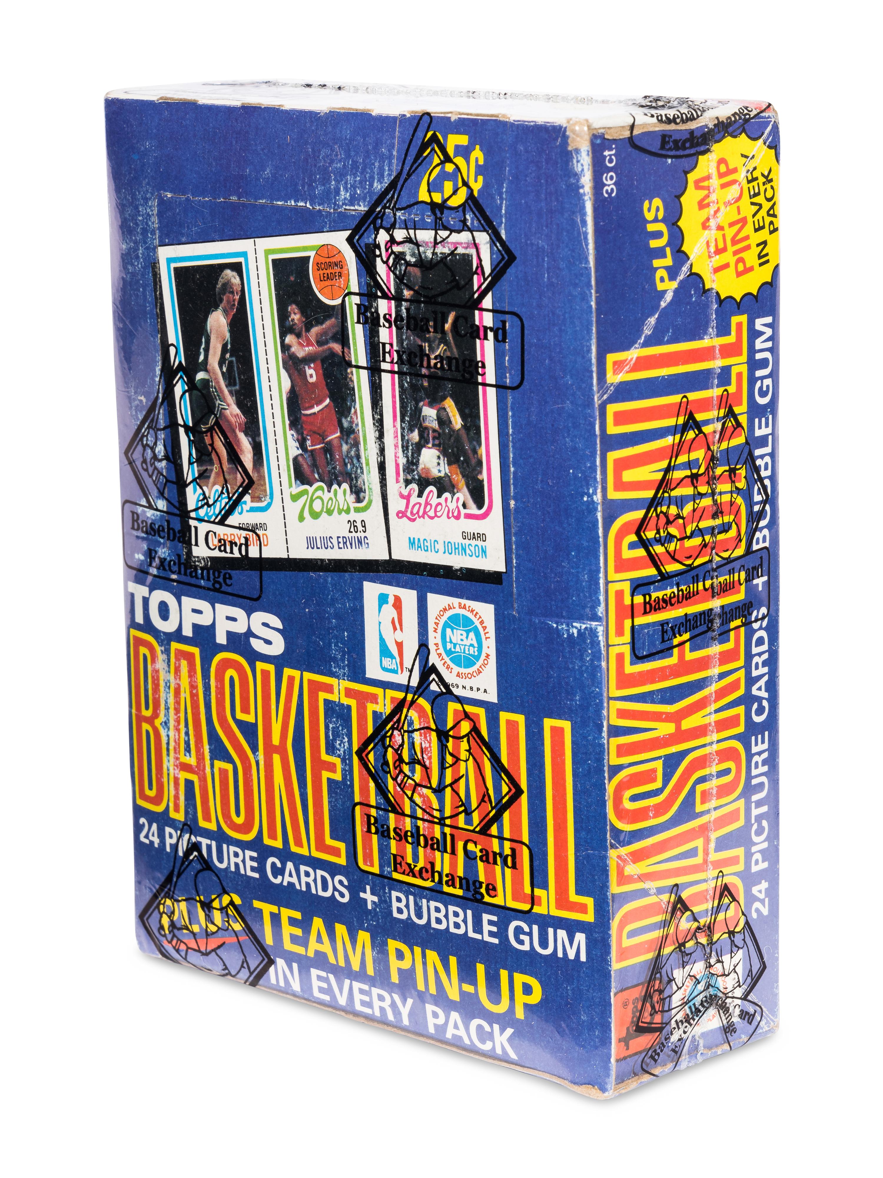 An Unopened Box of 1980 Topps Basketball Cards (36 Packs) BBCE Authenticated (Possible Magic Johnson/Larry Bird Rookie Cards)