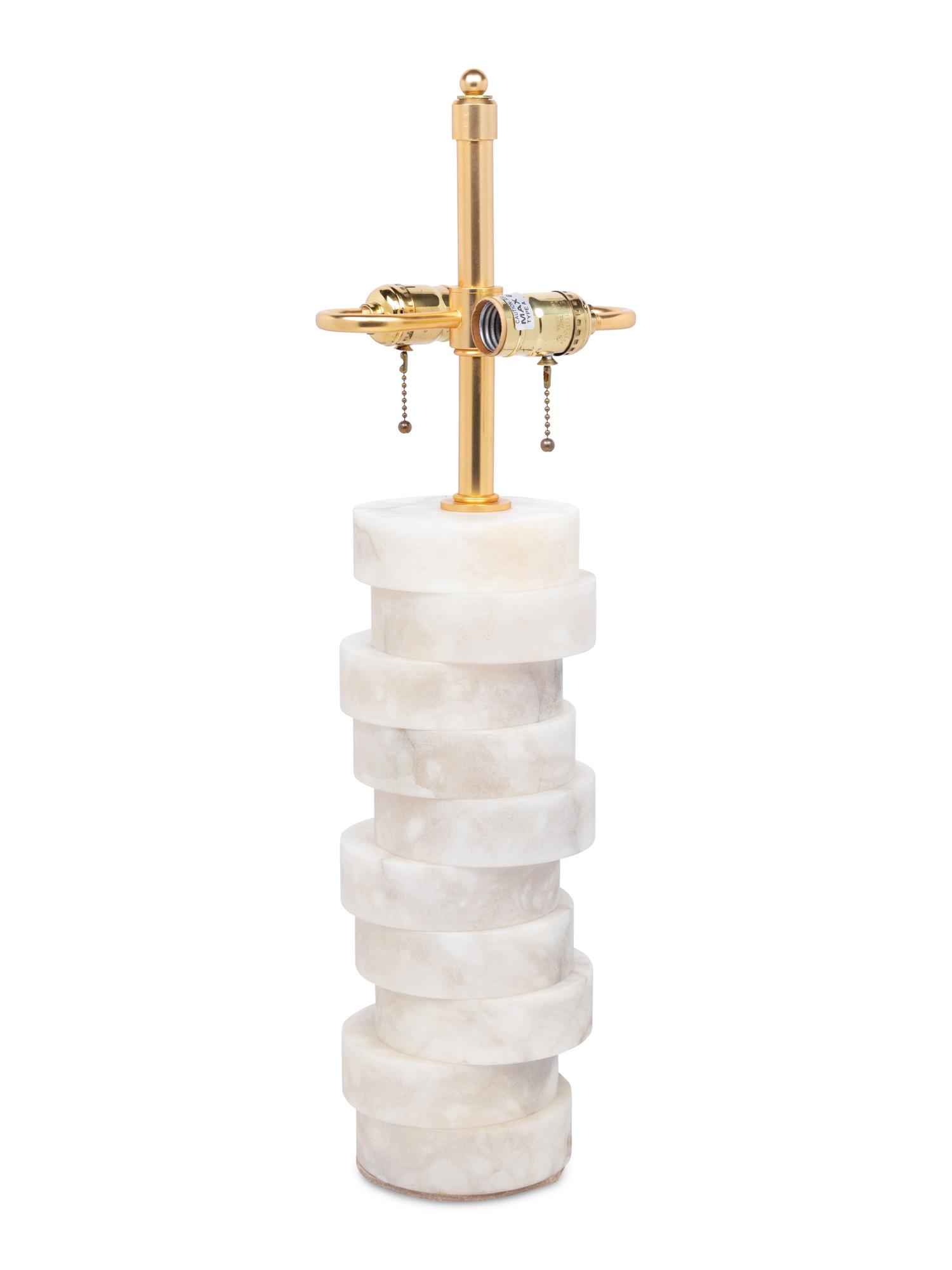 A Contemporary Marble Table Lamp