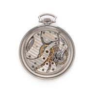 Gubelin, Stainless Steel Open Face Pocket Watch, Circa 1940's