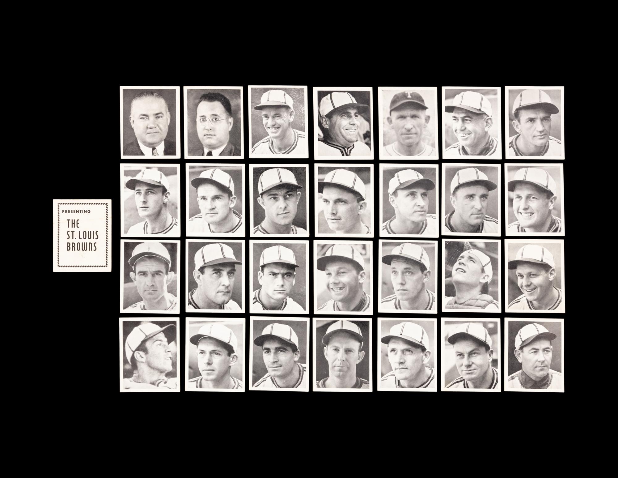 A 1941 St. Louis Browns Team Issue Baseball Card Set