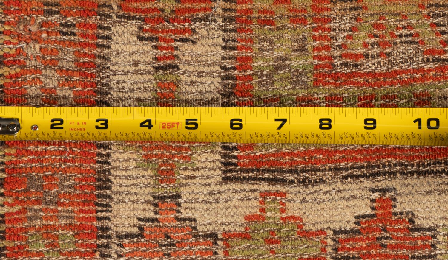 A Sarouk Mat and a Caucasian Mat
